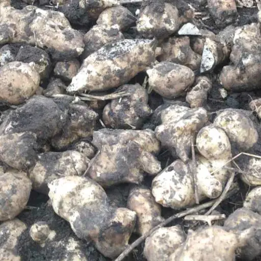 Топинамбур земляная груша бульбы свежие не мытые для посадки, пакет 8 кг - фото 1