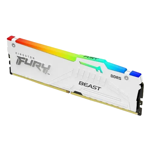 Оперативна пам'ять Kingston Fury 16GB DDR5 5200MHz Beast RGB White (KF552C40BWA-16)