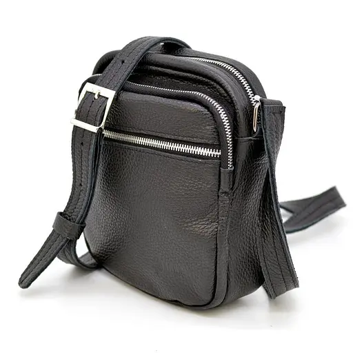 Кожаная мужская сумка через плечо TARWA 22х17.5х6.5 см sum0025847 - фото 1