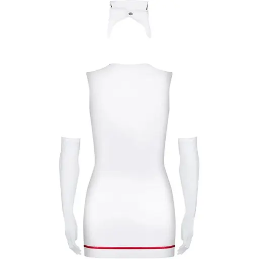 Эротический костюм Obsessive Emergency dress + stethoscope S/M - фото 3