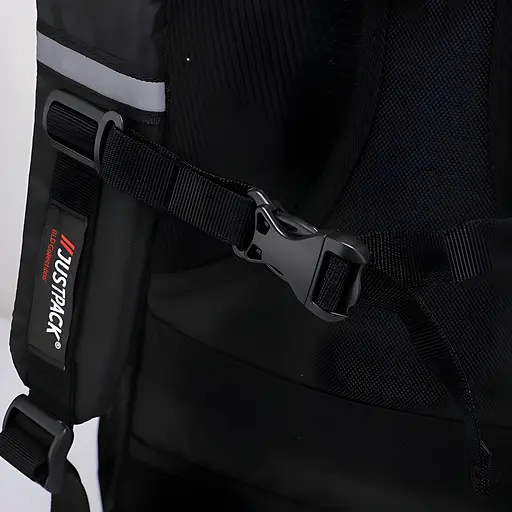 Універсальний міський рюкзак Justpack з ортопедичною спинкою чорний 31 х 48 х 19 см (5773) - фото 12