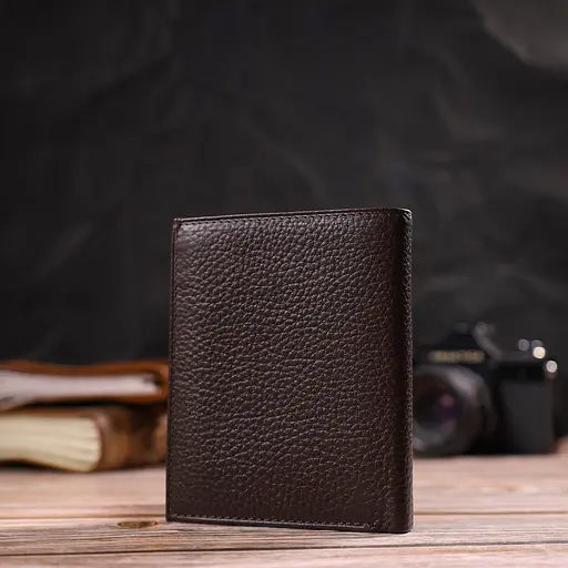 Мужской кожаный кошелек Canpellini 9х11.5х1 см acs0025634 - фото 7