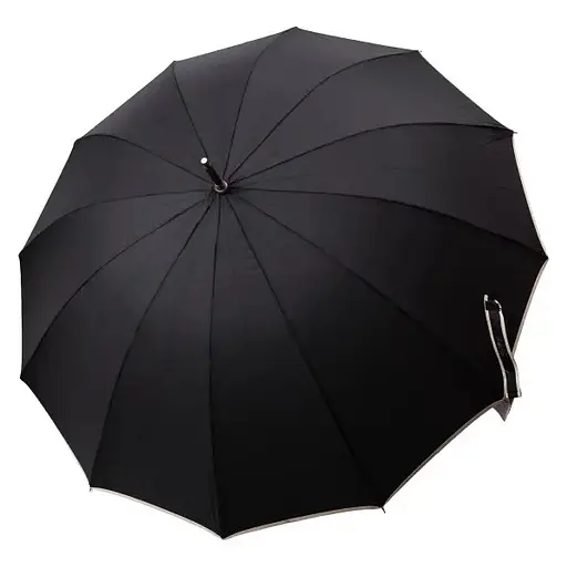 Парасоля-тростина Yiwu HP-23-16B напівавтомат складна 120 см чорна - фото 2