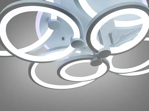 Светодиодная люстра смарт светильник с пультом, подсветкой, 175W - фото 4