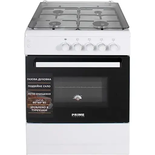 Газова плита Prime Technics PSG 64017 W - фото 1