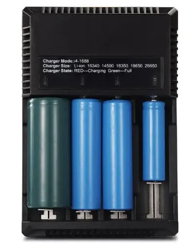 Універсальний зарядний пристрій i4-1688 для акумуляторів 26650 18650 14500 16340 - фото 2
