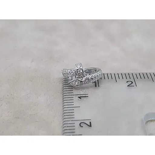 Срібна сережка-кафф на хелікс Umax. 70121U - фото 4