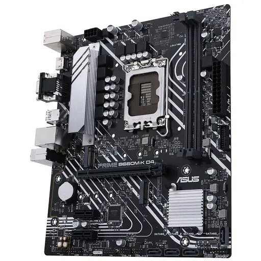 Материнская плата ASUS PRIME B660M-K D4 (PRIME B660M-K D4) (Socket 1700, Intel B660, Micro-ATX) - фото 4