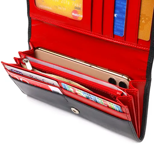 Гаманець для жінок з натуральної гладкої шкіри Canpellini 19.19.6х2 см acs0029642 - фото 4