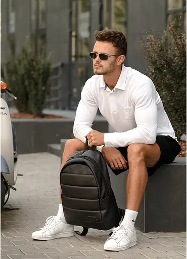 Мужской рюкзак Sambag Zard LRT черный 46 х 28 х 13 см (25088001m) - фото 4