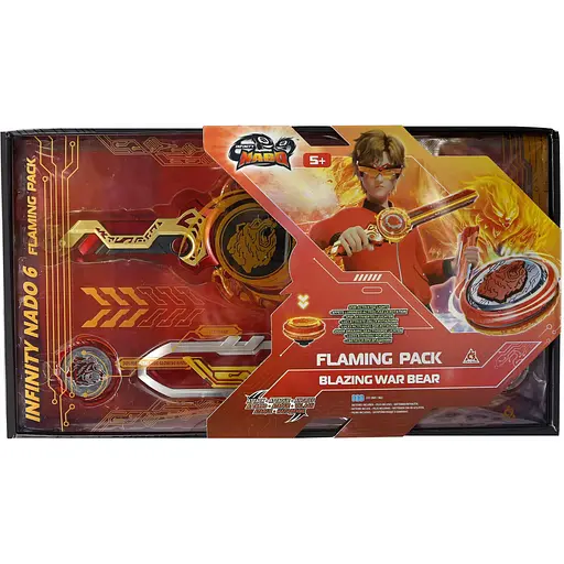 Infinity Nado Дзиґа VI Flaming Pack Палаючий Бойовий Ведмідь (Blazing War Bear)
