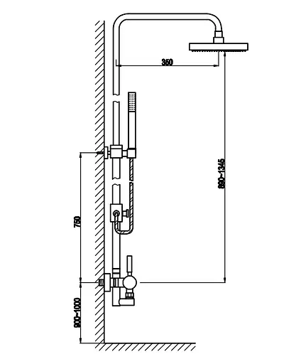 Душевая система Kohlman Roxin Chrom QW276R, Хром - фото 2