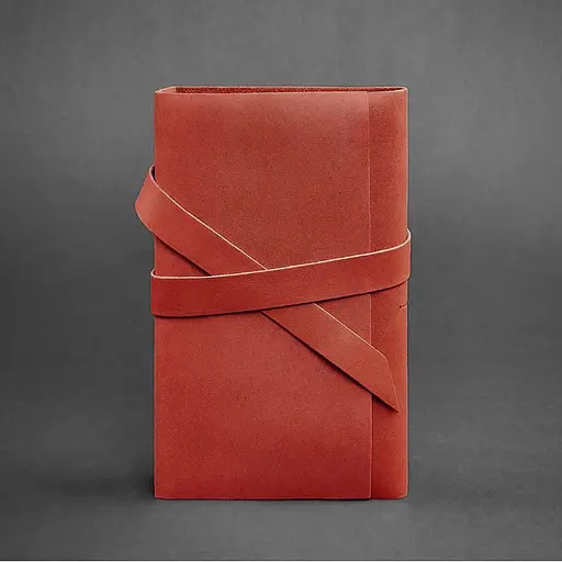 Жіночий шкіряний блокнот (Софт-бук) 1.0 кораловий - фото 5