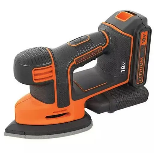 Шлифмашина вибрационная аккумуляторная Black&Decker с АКБ и ЗУ BDCDS18 - фото 1