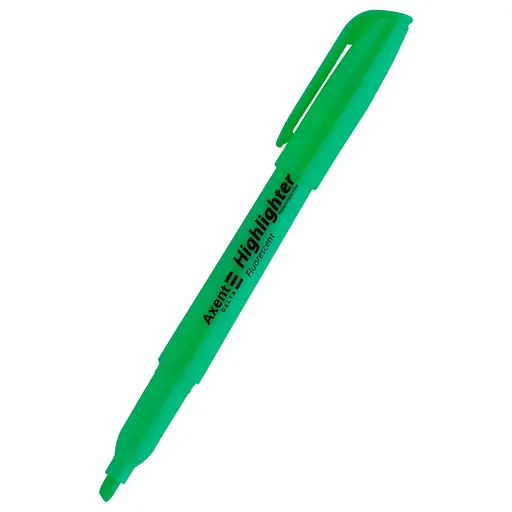 Набор маркеров Axent Highlighter D2503 клиновидный 2-4 мм 12 шт. зеленый (D2503-04)