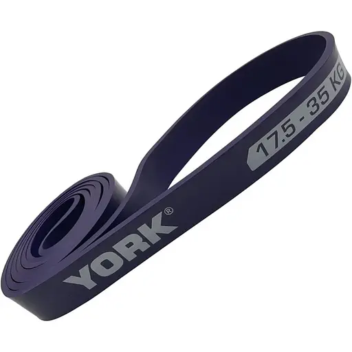 Резинка для фитнеса York Fitness 17,5-35кг - 2080x29x4,5 мм, фиолетовый