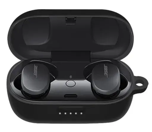 Чохол-накладка DK Silicone Candy Friendly з карабіном для Bose QuietComfort Earbuds (black) - фото 2