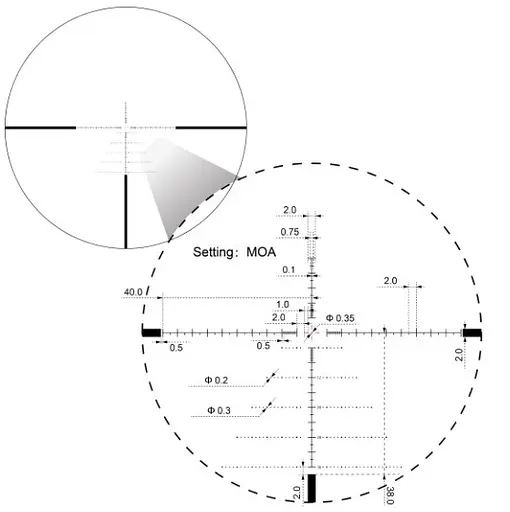 Приціл оптичний Vector Optics Sentinel 6-24x50 (30 мм) illum. FFP VSE-3 MOA - фото 2