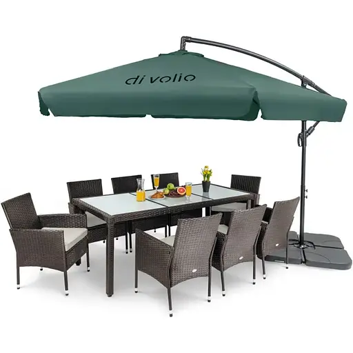 Зонтик садовый Di Volio Empoli 300см зеленый - фото 6