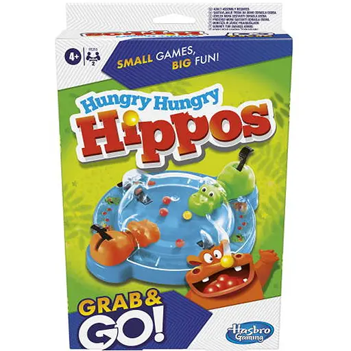 Настільна гра Hasbro Голодні бегемотики (дорожні) (Hungry Hippos Grab and Go) (F8255) - фото 1