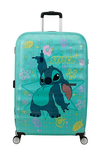 Чемодан American Tourister WAVEBREAKER DISNEY 77 см STITCH FLOWER 77х52х29 31C*57021