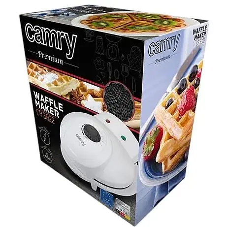 Вафельниця Camry CR 3022 1000 Вт з терморегулятором - фото 6