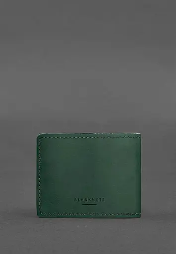 Кожаная обложка для разрешения на оружие зеленая Crazy Horse - фото 4