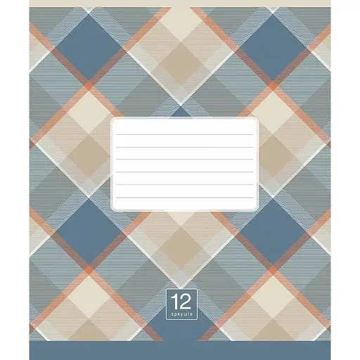 Зошит учнівський "Plaid pattern" 024-3345L-2 в лінію, 24 аркуша