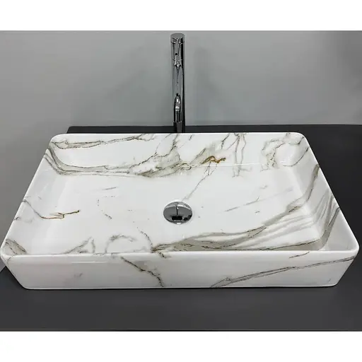 Умивальник VBI Triest lava накладний VBI-012715, Мармур - фото 1