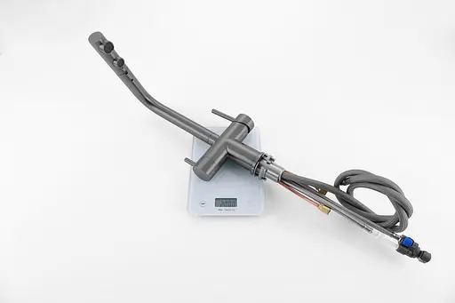 Смеситель для кухни с выдвижным изливом и подключением к фильтру графитовый Nett FWGr-33 Графит - фото 7