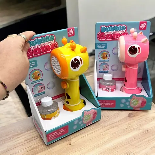 Установка с мыльными пузырями 2352 "Жираф", автоматический принцип работы, подсветка, в коробке (6983180190140) МИКС - фото 2