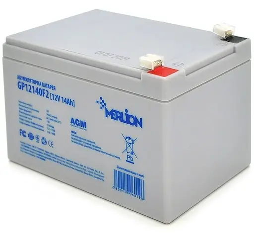 Аккумуляторная батарея для ИБП Merlion AGM 12 V / 14 А*ч (GP12140F2) - фото 1