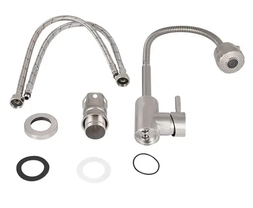 Смеситель для кухни Lidz Aria 015F41, Nickel (k35) LDARI015F41NKS45306 - фото 5