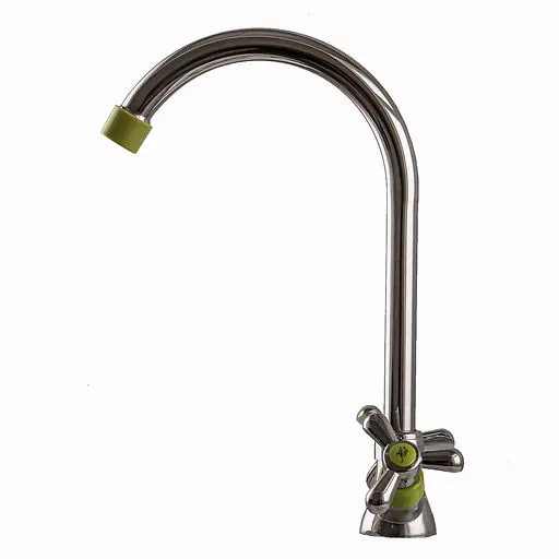 Смеситель для кухни Domino DK-H1-2N-Green Хром - фото 2