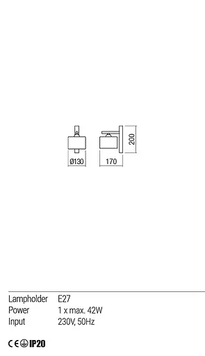 Бра Redo MILLER AP 1X42W E27 WHITE (5.1.1) 01-1548 - фото 3