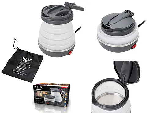 Силиконовый чайник 0,6 л - туристический Adler AD 1279 - фото 3