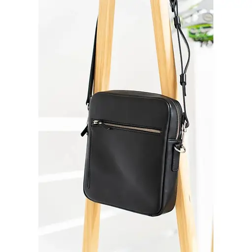 Шкіряна сумка Challenger S чорна - фото 1