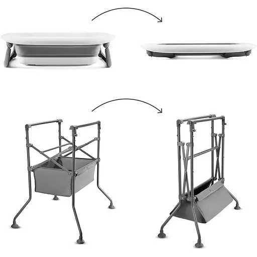 Столик для пеленання з ванночкою Kinderkraft Bubbly Grey (KABUBB00GRY0000) - фото 2