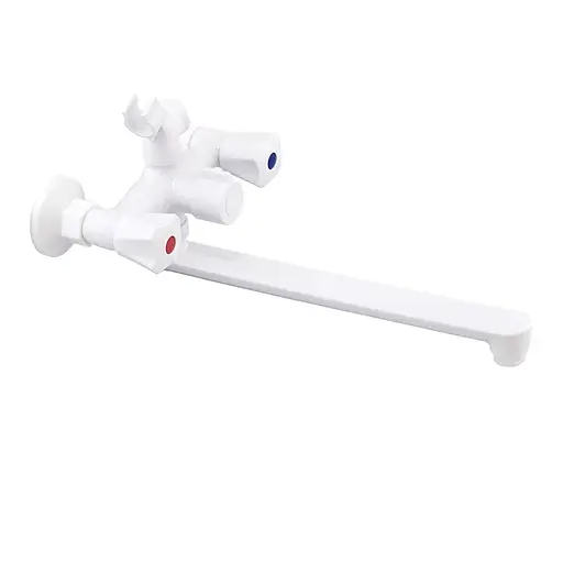 Змішувач для ванни Plamix Omega-140 Euro white PM0648 Білий - фото 1