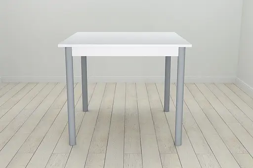 Стіл кухонний Ferrum-decor Агата 75x80x80 Сірий ДСП Біле 16мм (FRD-106251)