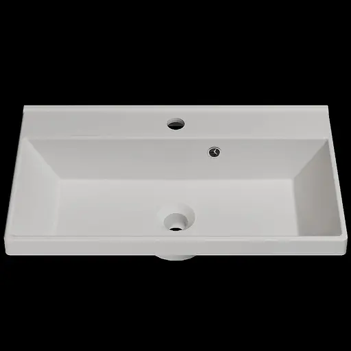 Раковина матовая врезная Amidicon Rubicon 60 600x350 из литого камня RUBICON_60_MAT, Белый матовый - фото 1