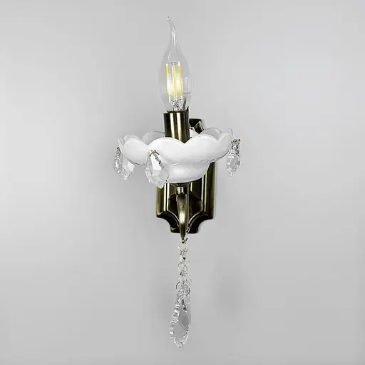 Классический бра-подсвечник Line F в сатиновом корпусе Арт. 6028/1 - фото 2