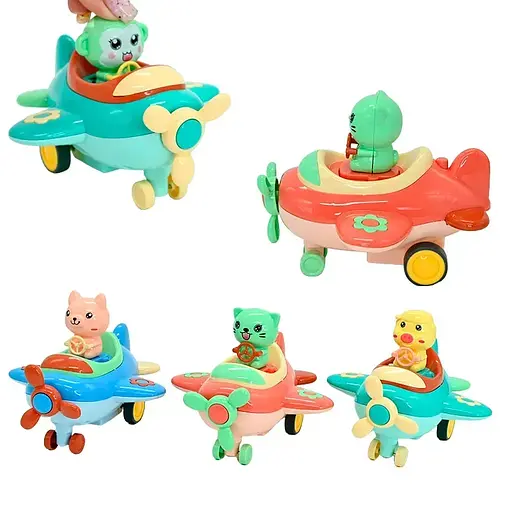 Машинка із заводним механізмом, рухливі елементи, гумові шини - фото 2