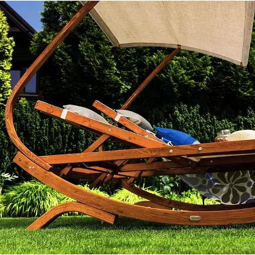 Садовий шезлонг Di Volio Pionza двомісний бежевий - фото 6