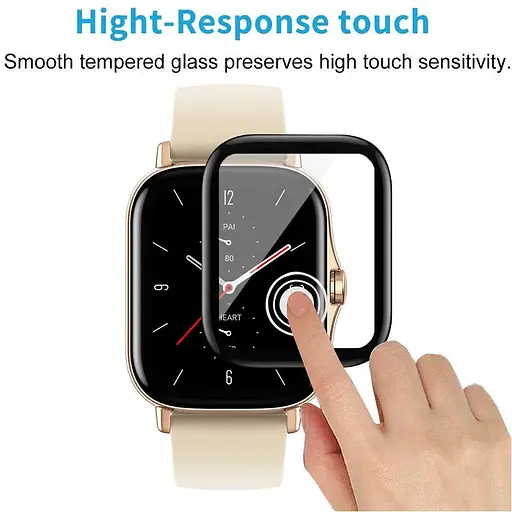 Защитная пленка Amazfeel для смарт-часов Amazfit GTS/GTS2 с рамкой (2 шт.) - фото 5