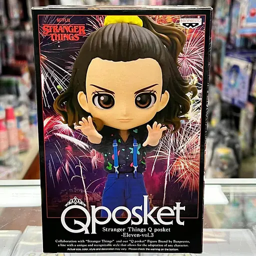 Фігурка BanPresto Q Posket Одинадцять Eleven Дуже Дивні справи Stranger Thing vol.1 15 см SWT QP ST E 2023 - фото 7