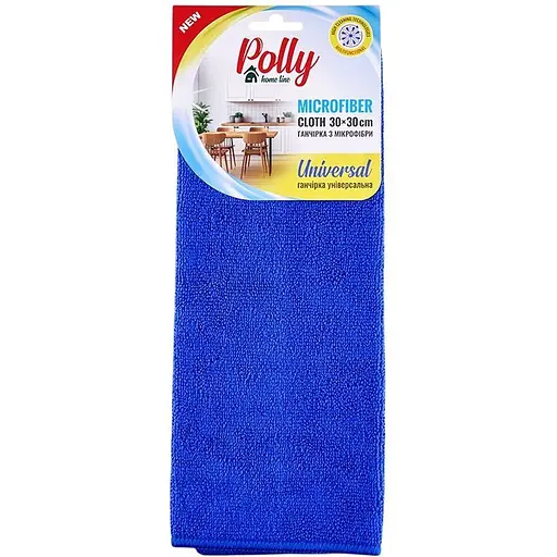 Ганчірка Polly з мікрофібри 30х30 см синя
