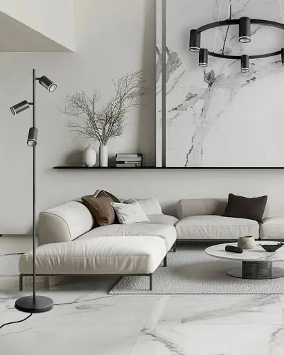 Торшер Goldlux 326560 Paris GU10 3x12W IP20 Чорний - фото 2