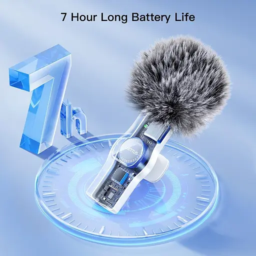 Бездротові петличні мікрофони для запису відео з iPhone і iPad, міні-мікрофон для трансляцій ігор, інтерв'ю, YouTube, TikTok 2 шт - фото 4