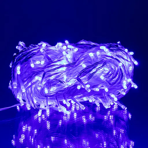 Гірлянда Нитка вулична GarlandoPro 30 м 300 LED білий дріт Синій CF300L30MWBL - фото 2